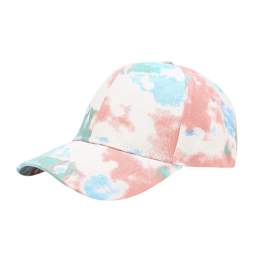 Tie-Dye Printing Ladies And Men's Baseball Caps Men And Women Couples Colorful Baseball Caps Adjustable Caps Sun Hats
