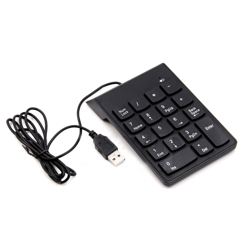 Universelt numerisk tastatur usb ledning mini tal tastatur tastatur tastatur til bærbar stationær pc computer numerisk tastatur 18 taster tastatur revisor