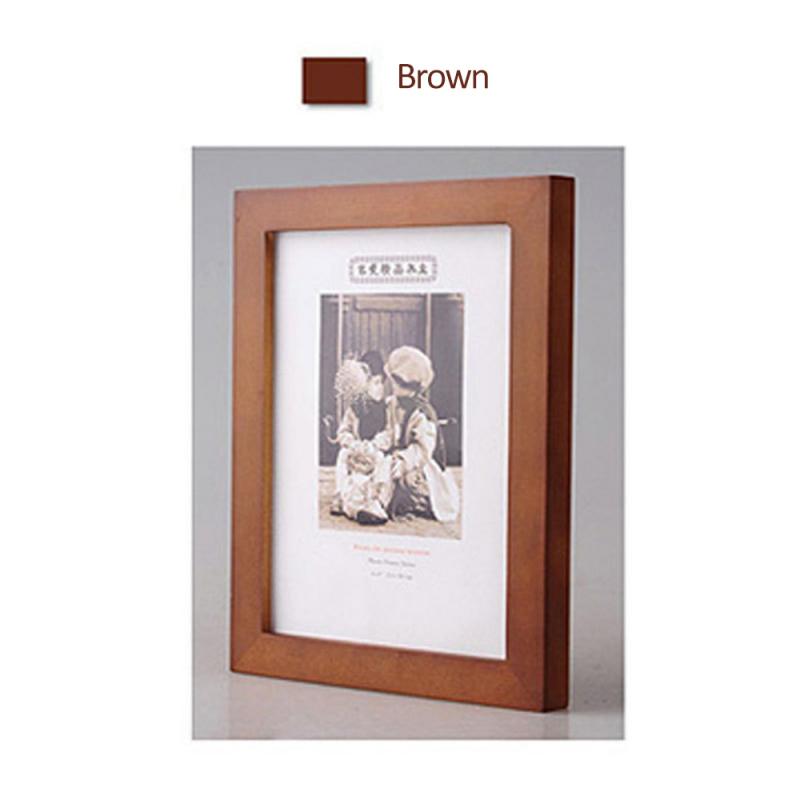 4pcs 6 Inch Home Photo Display Wooden Photo Frame Desktop Display Wall Hangings Household Living Room Decoration