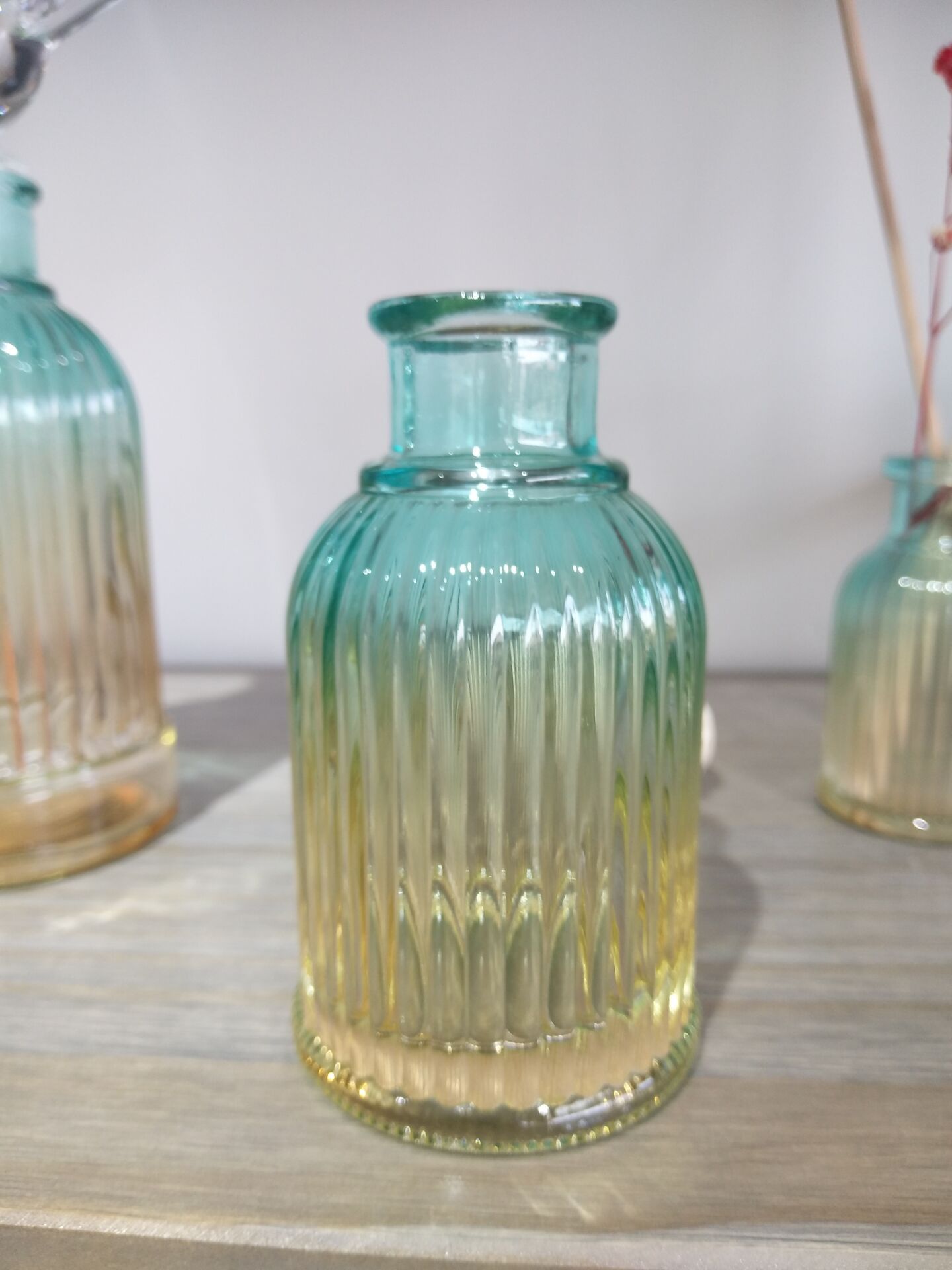 Europäischen Hipster Geprägte transparent Glas Vase Wohnzimmer Blume Hause Dekoration Vasen Für HäNutzer Blumen Hochzeit Dekoration: g
