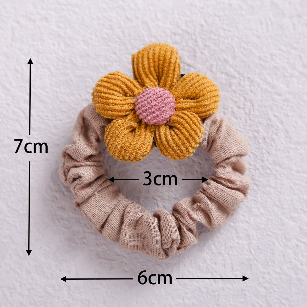 Baby Hair Rubber Bands Flower Girls Ponytail Holder Elastic For Children Scrunchie Infant Hair Accessories Korean Style