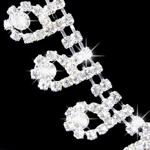 Vrouwen Bridal Romantische Rhinestone Wedding Party Hanger Ketting Oorbellen Bling Sieraden Set 1S35 5ST4 6KOP 7EXT 9RGO