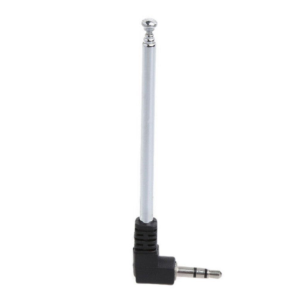 Antenne rétractable en acier pour téléphone Portable, 3.5mm, prise Jack, Radio FM, pour voiture