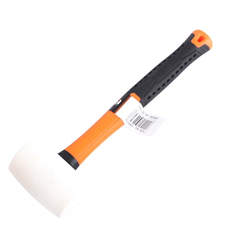 Rubber Mallet Hammer Fiberglass Grip Handle Hammer Head Fiberglass Handle Rubber Grip for Flooring Woodworking Ergonomic: W
