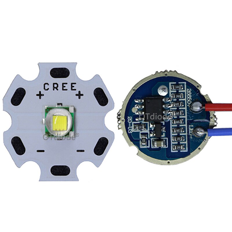 Cree XML XM-L T6 10W hoch Energie LED-strahler cool Weiß Diode 16/20mm PCB + 17 mm/22mm DC3.7V 12V Fahrer