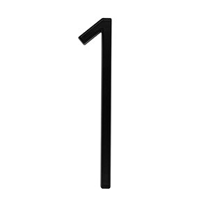 125mm huisnummers adres huisdeur buiten zwart zinklegering 5 in. #0-9 grote deurborden: 1