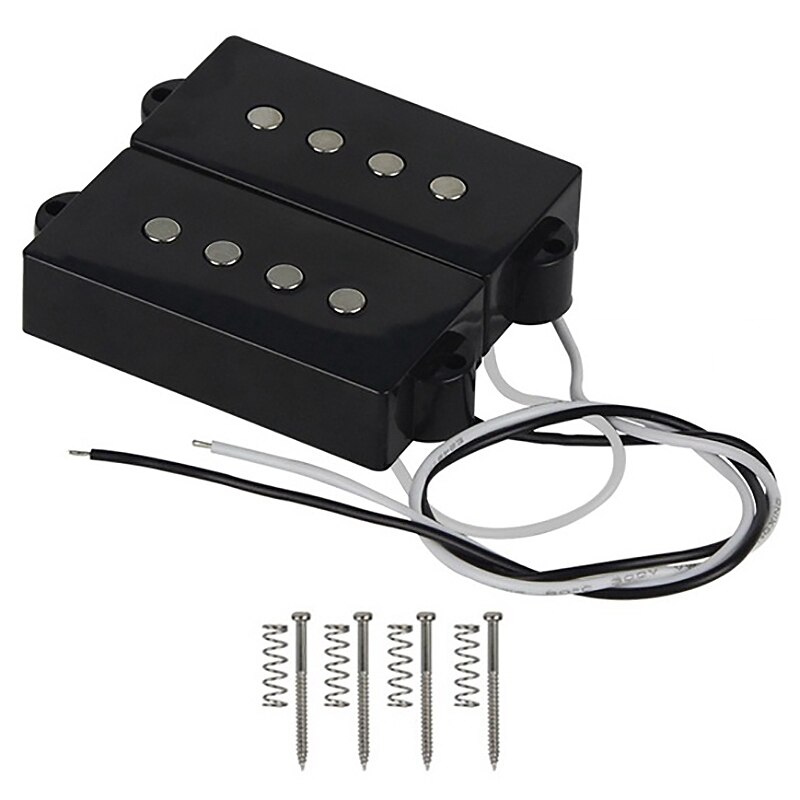 1pcs Pb P Bass Pickup Humbucker Pickup, Black & 2pcs Jb Bass Guitar Pickups Open Style Pickups Set Neck & Bridge