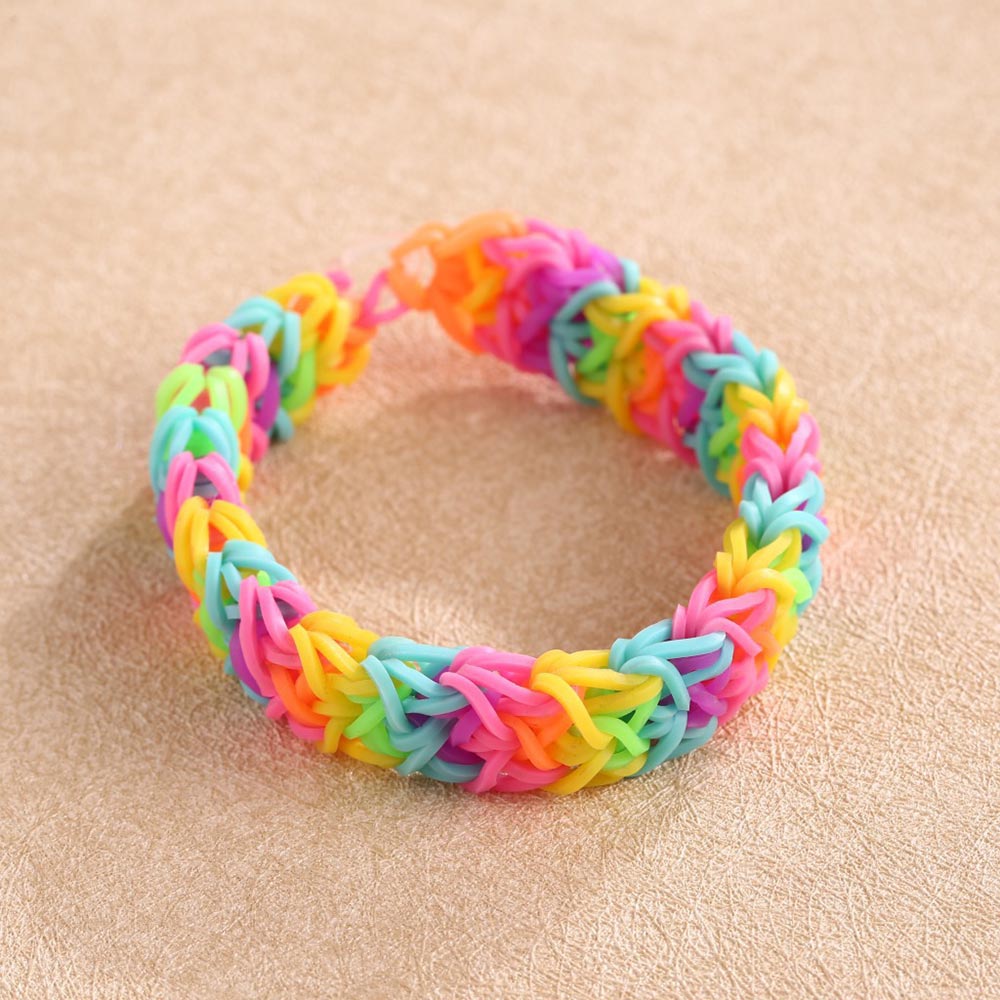 Weefgetouw elastiekjes armband voor kinderen of haar regenboog elastiekjes weefgetouw maken geweven armband diy speelgoed kerst: Default Title