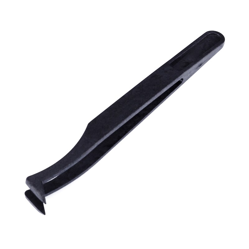6 in 1 Black ESD Tweezers Set Anti Static Plastic Electronic Tweezers Pinzas Forceps
