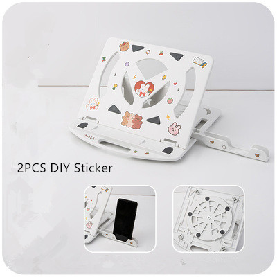 Minkys 360 grad drehbarer, faltbarer laptophalter, verstellbarer pad-ständer, tablet-pc-halter, 2 stück diy-aufkleber: Default Title