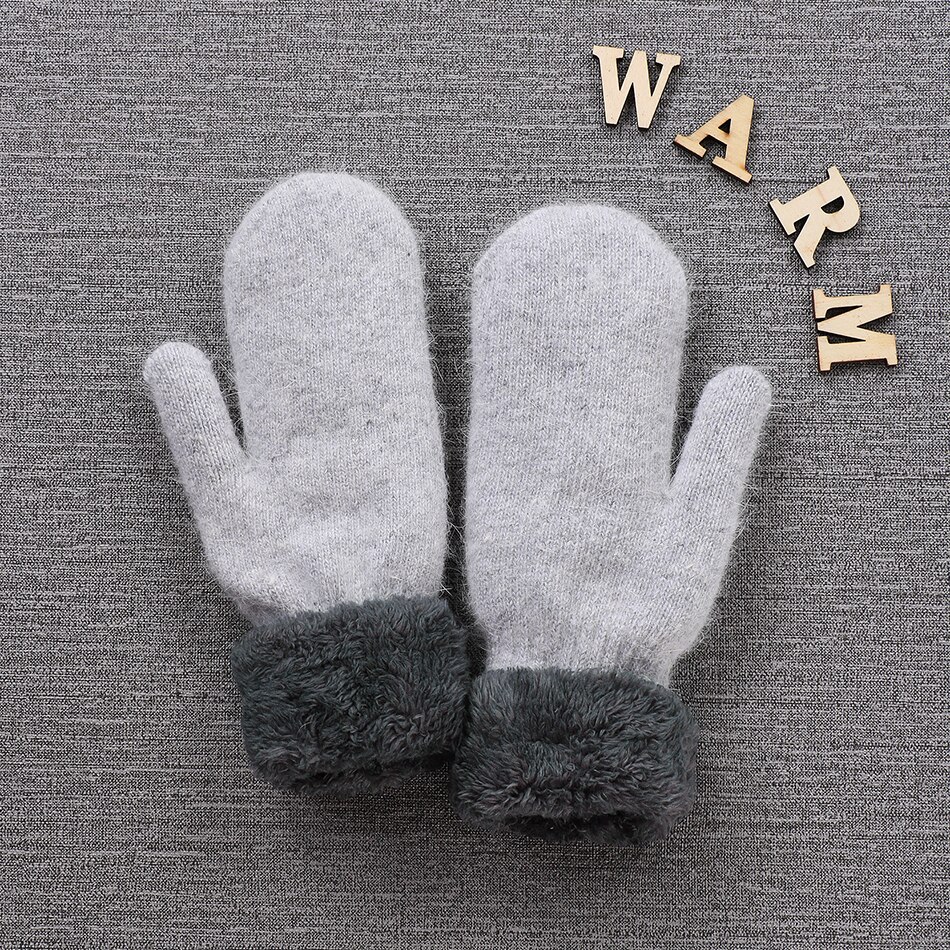 Winter Handschuhe für Große Mädchen warm Outwear Fäustlinge Erwachsenen betroffen Vlies Handschuhe Teenager freundlicher Anti Kalt Zubehör Schwarz Grau Beige