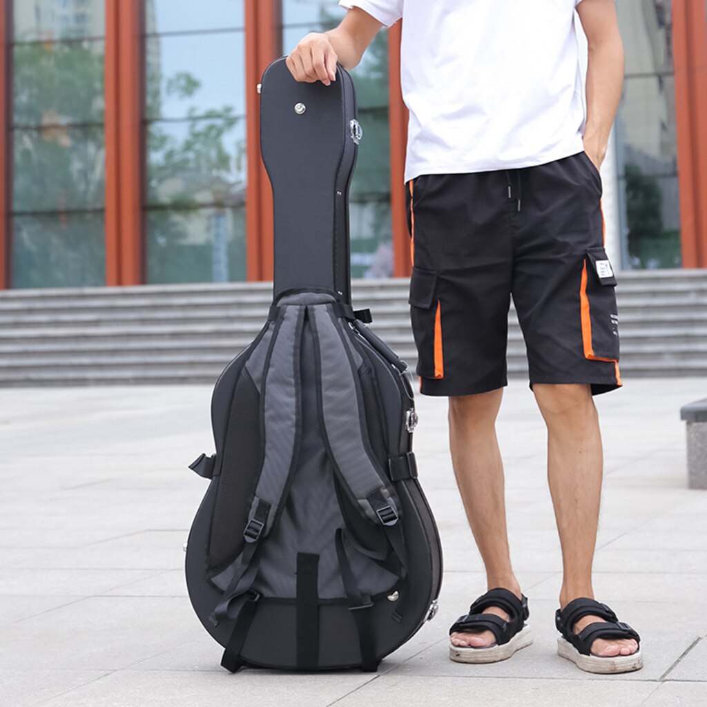 Sangles de guitare ceinture pour divers guitare boîte étui sangle de transport harnais noir