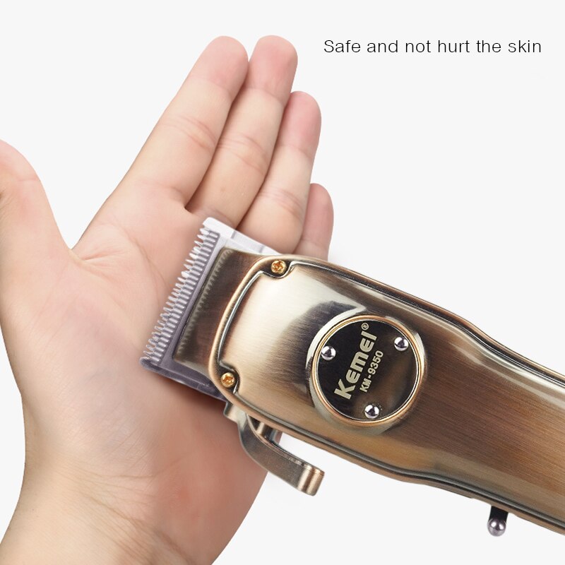 Or Rose Puissance Tondeuse À Cheveux Pour Homme Rechargeable Électrique Tondeuse À Cheveux Coupe de Cheveux Sans Fil Réglable En Céramique Lame de Machine à Raser