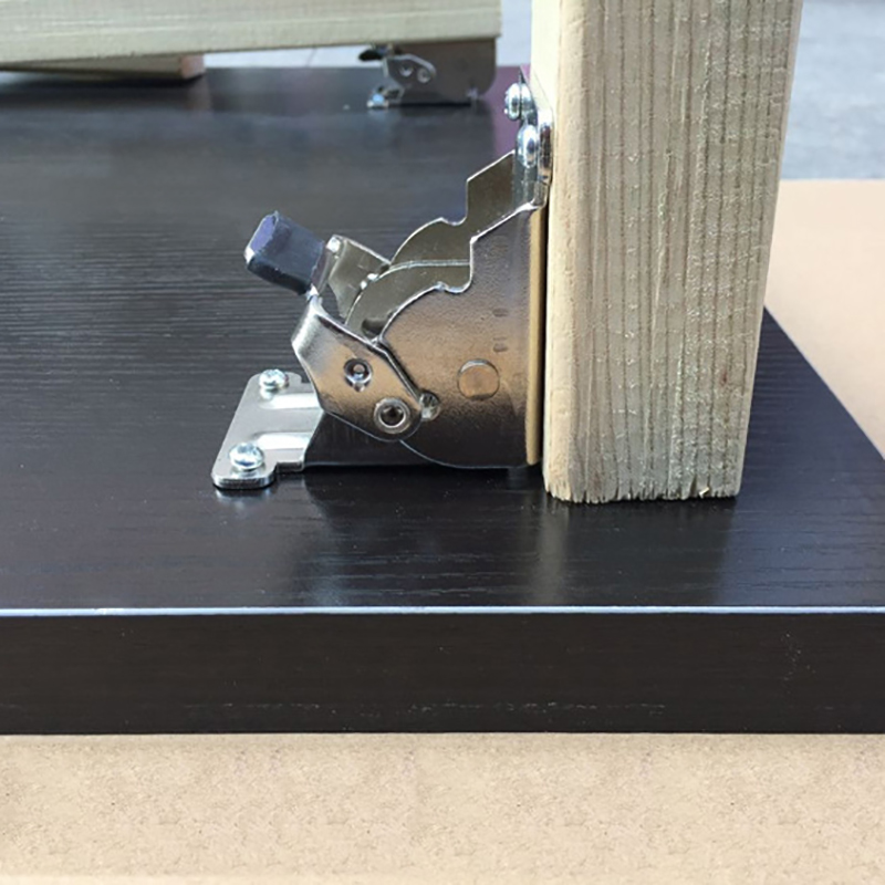 Charnière pliante en fer, support de pieds de Table pliable pour Extension de chaise, verrouillage automatique, quincaillerie
