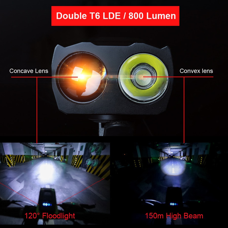 2000/4000mAh Smart Induktion Fahrrad Front Licht Kit USB Aufladbare LED Rücklicht Und Scheinwerfer Mit Horn Taschenlampe Für fahrrad