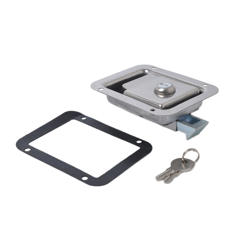 Marine Yacht RV Stainless Steel Paddle Latch &amp; Key For Caravans Tool Box