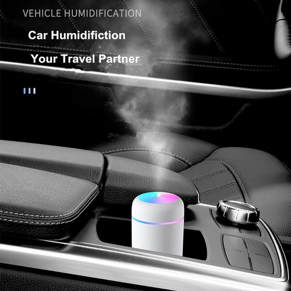 Portable 300ml Humidifier USB Ultrasonic Dazzle Cup Aroma Diffuser Cool Mist Maker Air Humidifier Purifier with Romantic Light