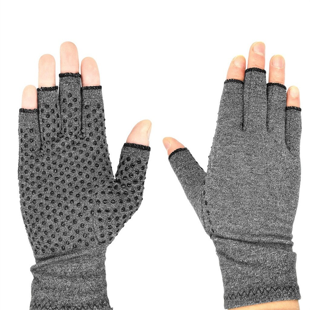 Frauen Männer Arthritis Kompression Handschuhe Finger gemeinsam Schmerzen Linderung Rheumatoider Arthrose Hand Handgelenk Unterstützung Therapie Fäustlinge: S