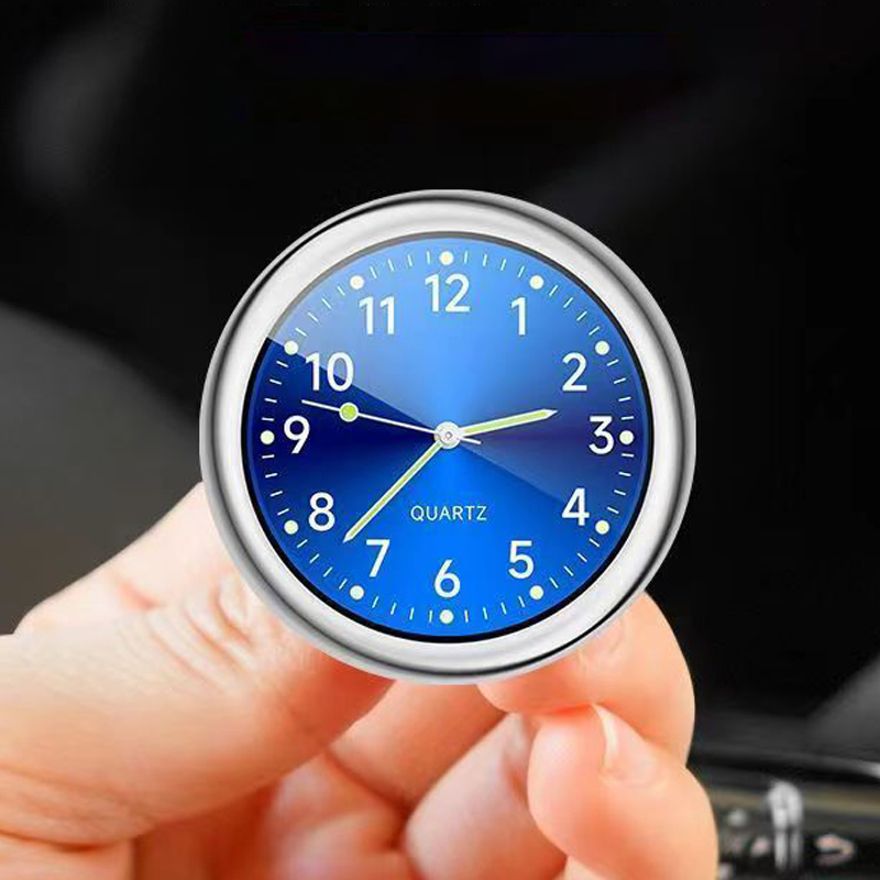 Automobil Uhr Armaturenbrett Auto Uhr Innen Dekor Tragbare Mini Uhr Dekoration Leuchtende Analog Uhr Ornamente Für Autos
