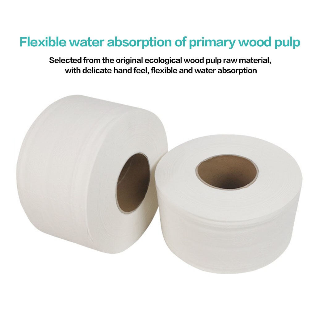 Raw Wood Pulp 4-ply Embossed Texture Toilet Paper Home Office Restaurant Bathroom Paper Tissue Towel