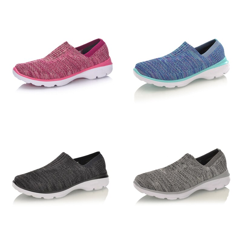 Li-Ning Women's Easy Walker Lifestyle Shoes Textile Breathable Sneakers Light Fitness LiNing li ning Sport Shoes AGCM112 YXB048