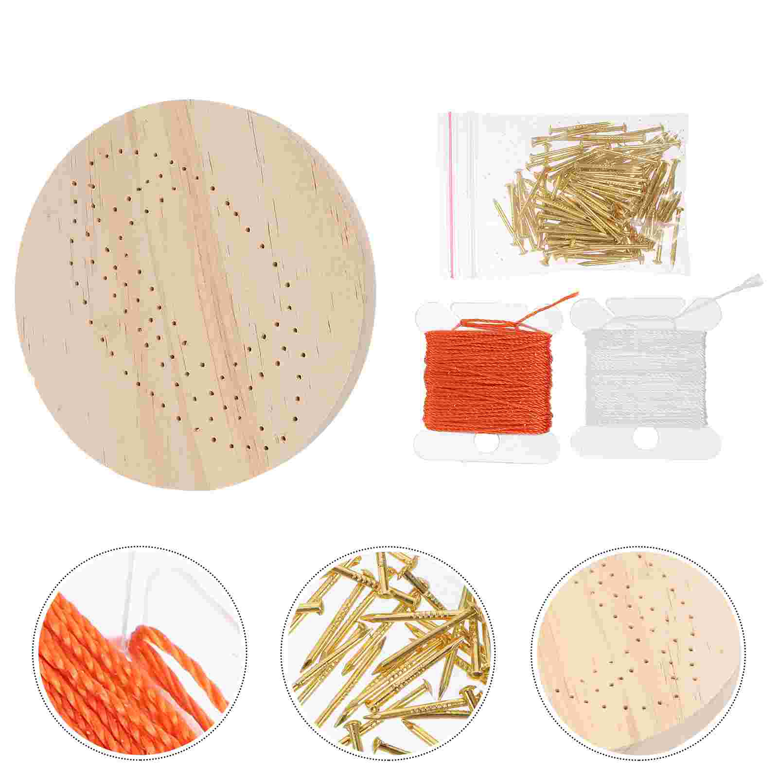 1 Set DIY String Art Kit Nail String Craft Kit Nail Winding Painting Handicraft For Child Girl Boy
