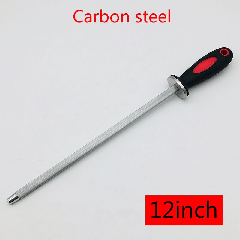 6"/8"/10"/12" Knife Sharpener Sharpening Ceramic Rod ABS Handle Honing Knife Sharpener for Knives Sharpening Steel Musat: 12 inch-E