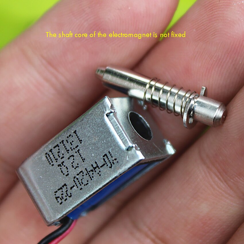 Push-pull-typ öppen ram solenoid mikrosolenoid elektromagnet , 3.7v 5v 6v,  järnkärna är inte fixerad, axeldiameter 4mm