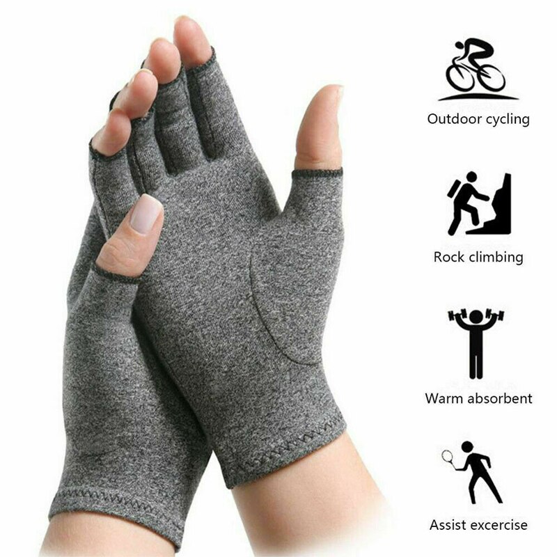 1 Pair Women Men Hand Wrist Support Brace Anti Arthritis Therapy Splint Compression Gloves Joint Pain Relief Sports Protector