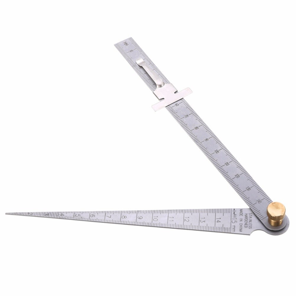 2pcs/set Stainless Steel Welding Taper Tool Multifunctional Field Measurement Depth Hole Inspection Portable Feeler Gauge