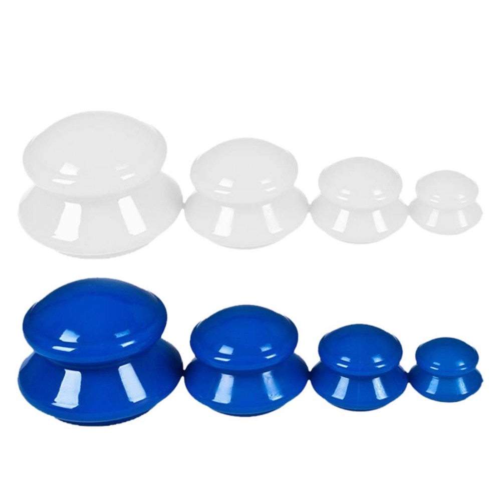 4Pcs Vacuüm Cupping Cup Set Familie Facial Body Cupping Cup Vocht Absorber Anti Cellulite Vacuüm Cupping Massager 4 Size