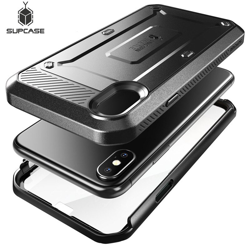 SUPCASE Für iphone X XS Fall UB Pro Series Full-Körper Robuste Holster Clip Fall mit Integrierten Bildschirm Protector für iphone X Xs