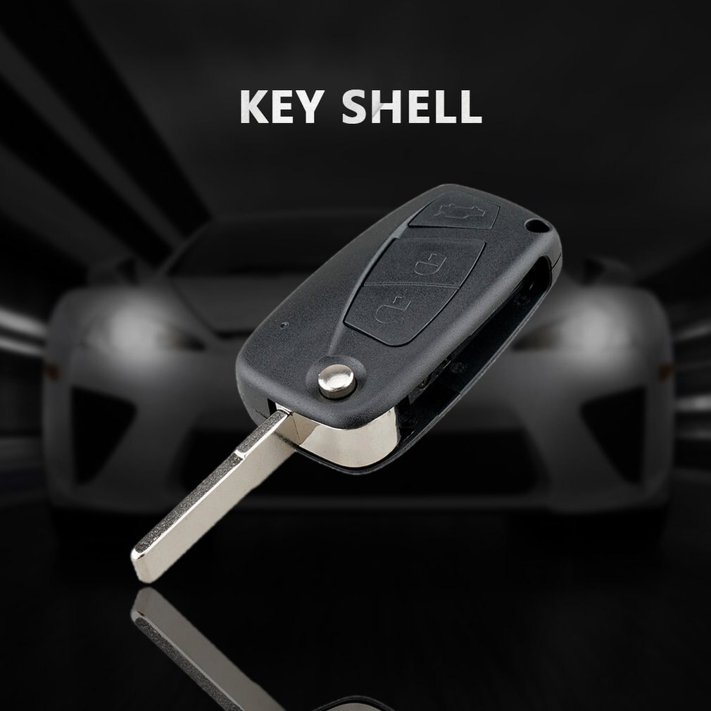 Folding Flip 3 Btn Afstandsbediening Sleutelhangers Geval Shell Voor Fiat Punto Ducato Stilo Panda 3-Key Case key Protector