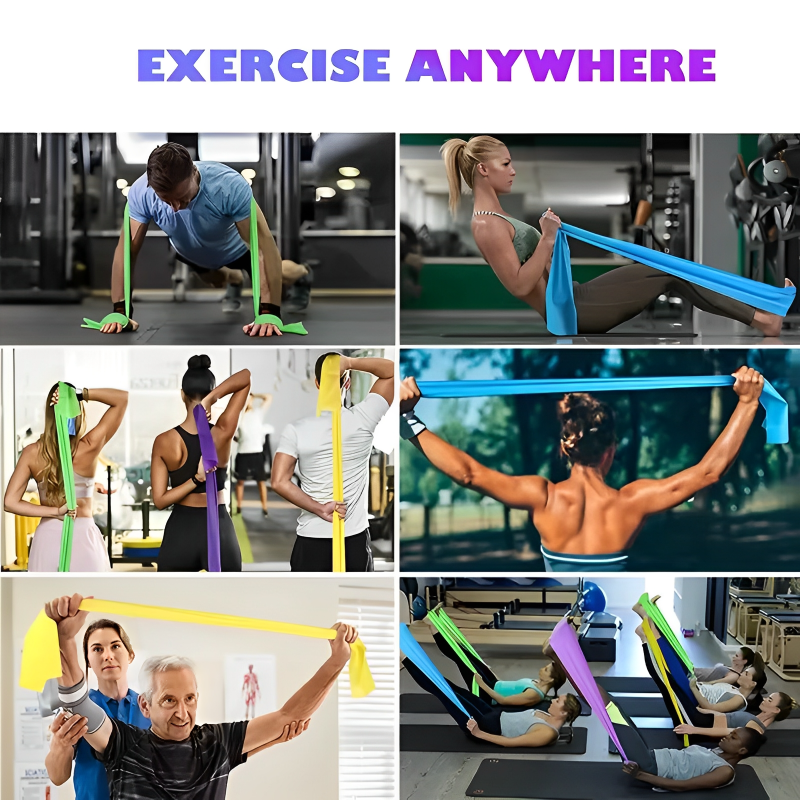 Bande de résistance Portable pour Yoga, Pilates, longue entraînement, extensible, pour thérapie physique, bas du corps, exercice élastique de force à domicile