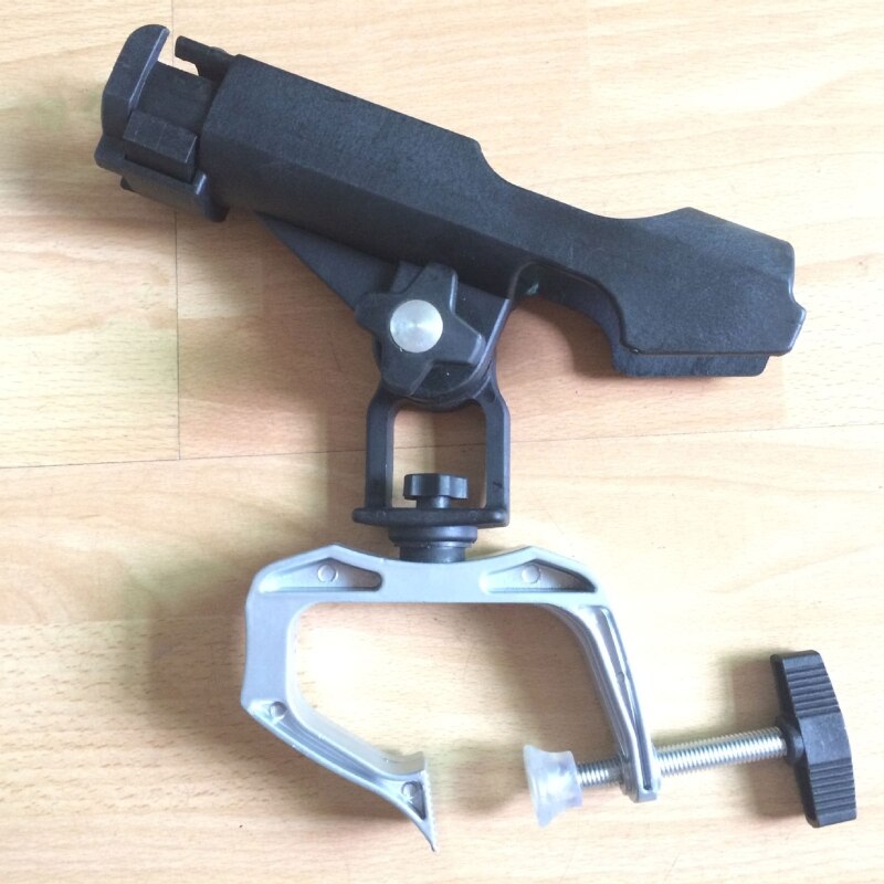 360 Degree Adjustable Fishing Rod Rack Large Clamp Opening Fishing Boat Holder for Kayak Boat Support Pole Stand Bracket