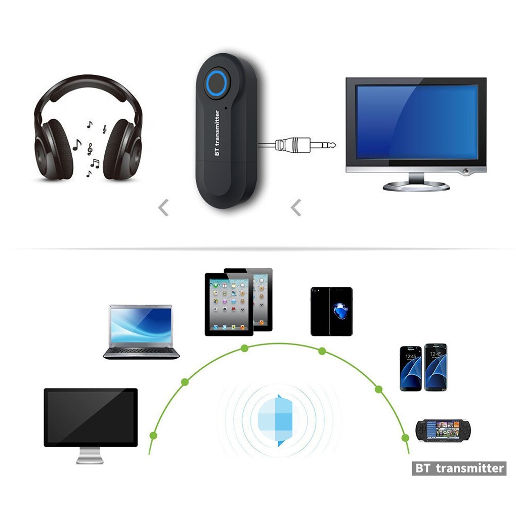 Mini USB Bluetooth Audio Transmitter TV Computer Laptop 3.5mm Wireless Stereo Audio Adapter Transmitting Device