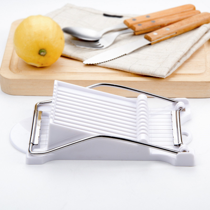 Meat Slicer Reinforced Stainless Steel Egg Fruit Soft Cheese Slicer Spam Cutter Bread Slice Cutting Tool Kitchen Accessories