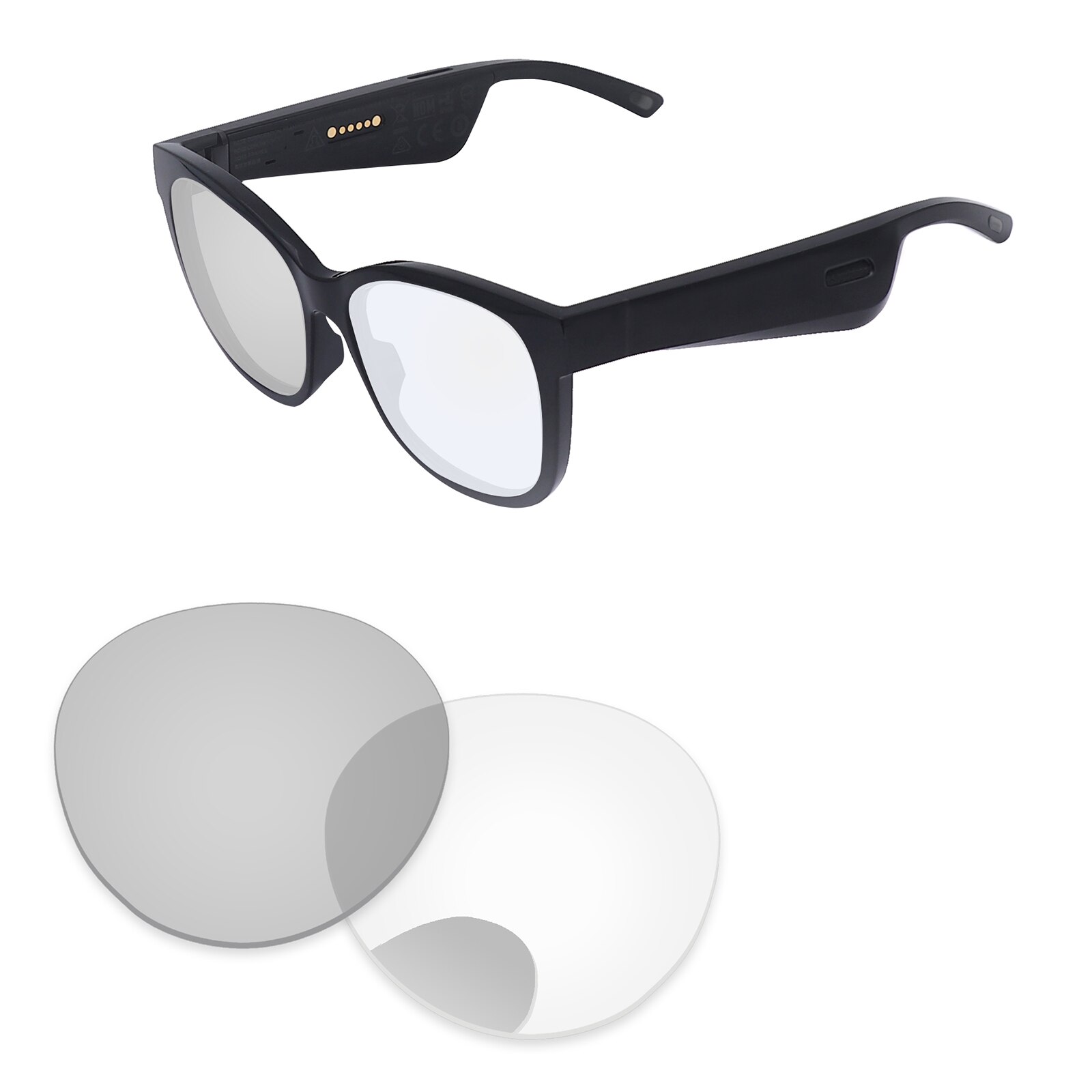 Alphax – verres de remplacement pour lunettes de soleil, polarisées, pour Bose Rondo S/M, Options multiples: Eclipse Photochromic