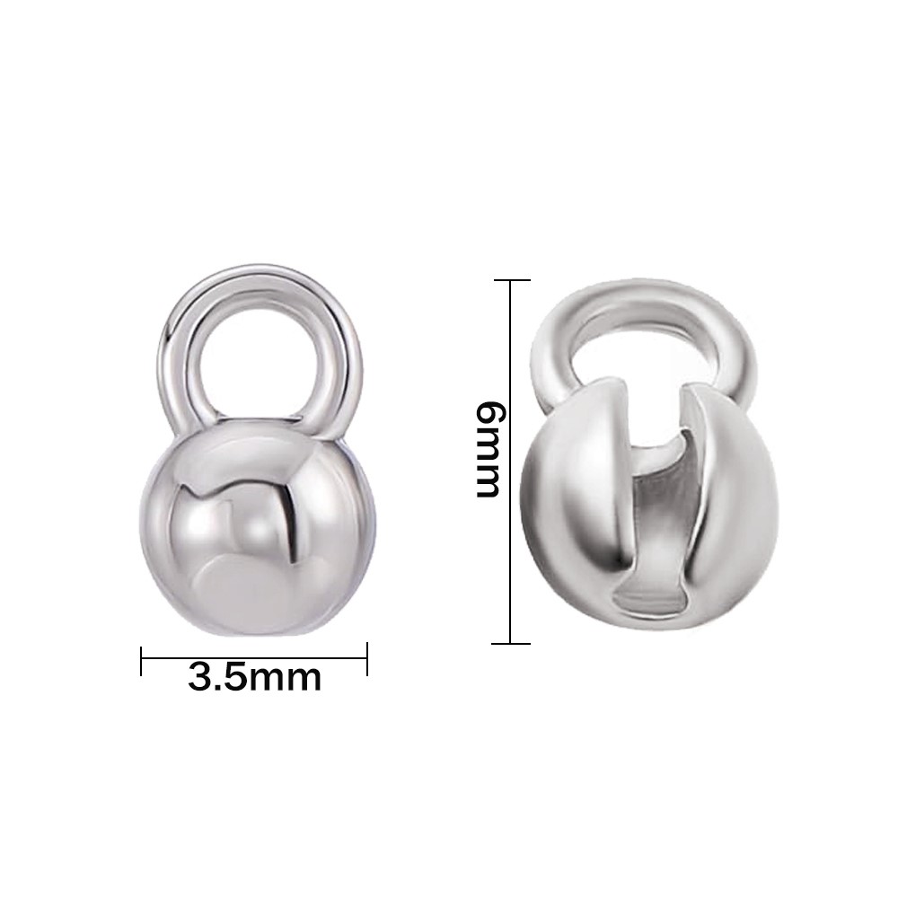 10 Stück 18 Karat vergoldete Durcheinander-Lederband-Quetschperlen mit Schlaufe, Muschelperlen, Enden für 1,5 mm Kette, Halskette, Schmuckherstellung