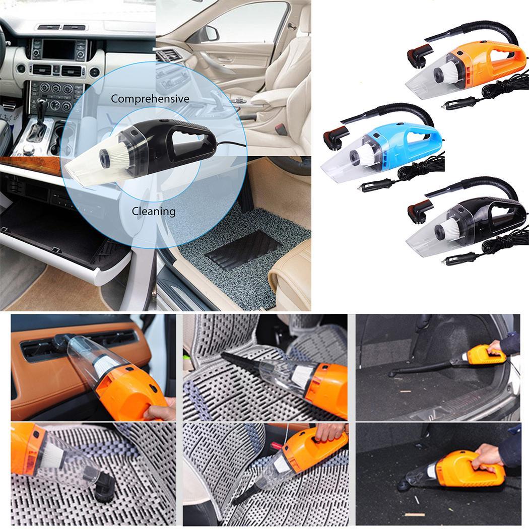 120w grote krachtige nat- en droogzuigers 780g 12v autostofzuigers 4000pa 5m oranje, blauw, zwart