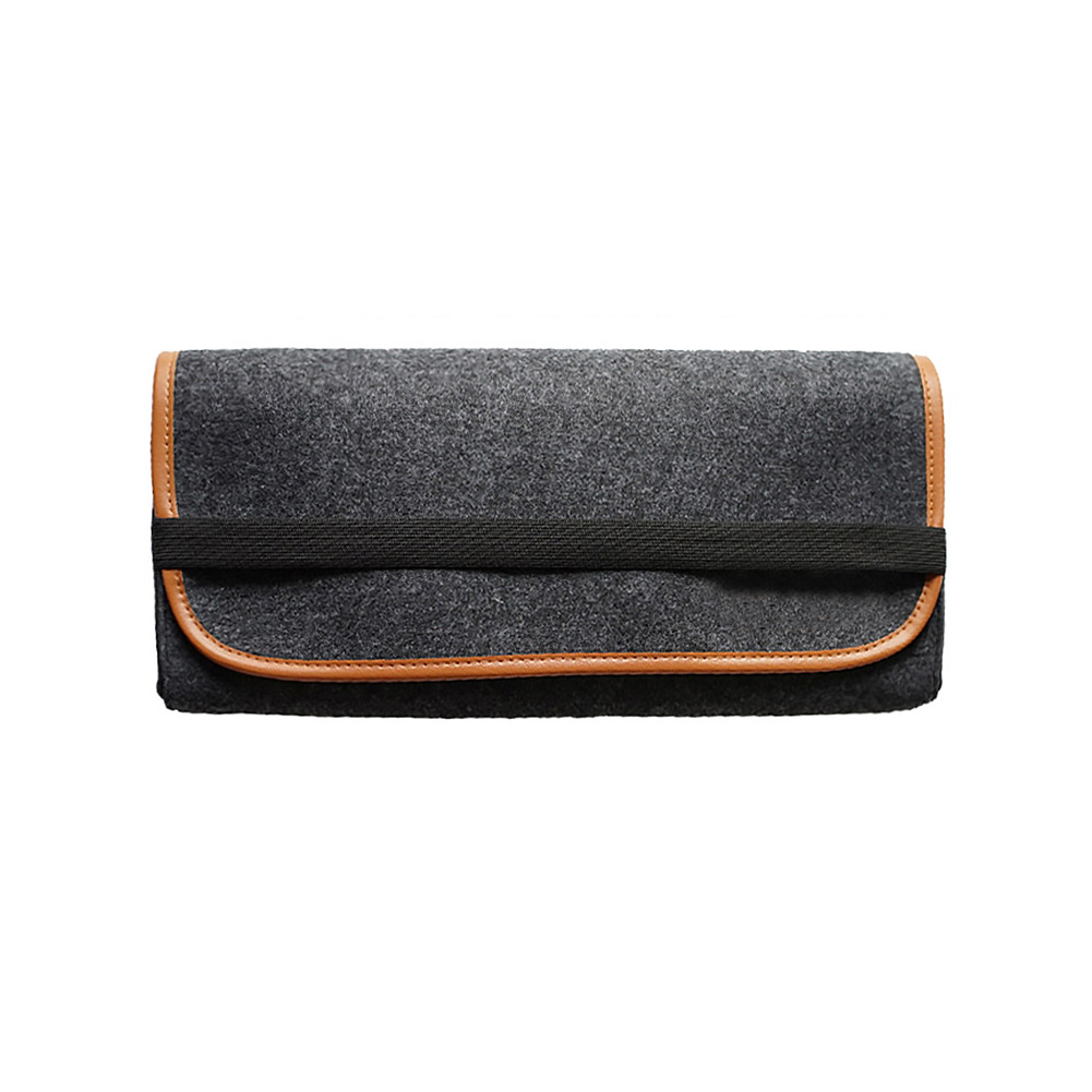 Mechanical Keyboard Storage Bag Elastic Band Felt Fabric Pouch Practical Large Capacity Keyboard Organizer PC Accessories: 37 x 17 x 4.5 cm