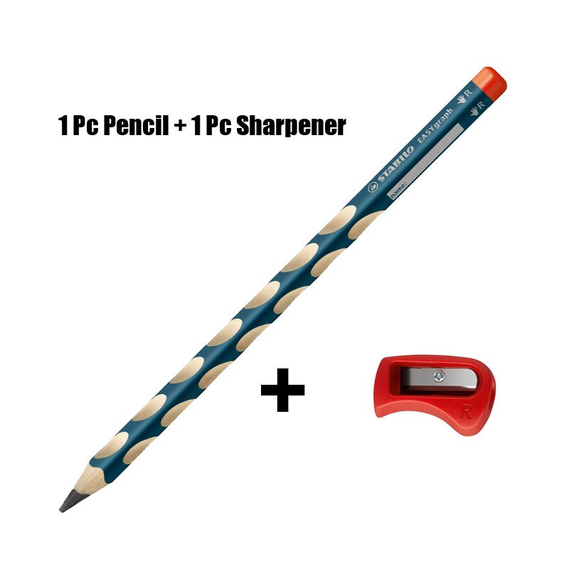 Sacapuntas Stabilo Pen 322 para niños, sacapuntas con túnel de eje grueso, lápiz Triangular, corrección Hb, posición de agarre, 1 unidad: Pencil Sharpener