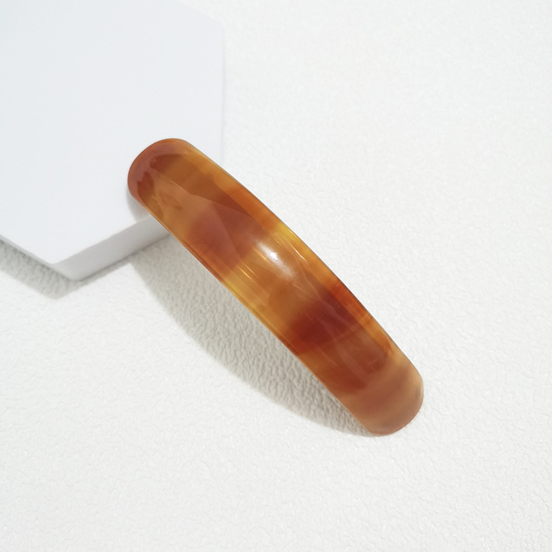 Clip de acetato con estampado Vintage para mujer, pasador colorido geométrico , Horquilla automática, accesorios para el cabello,: Azul cielo