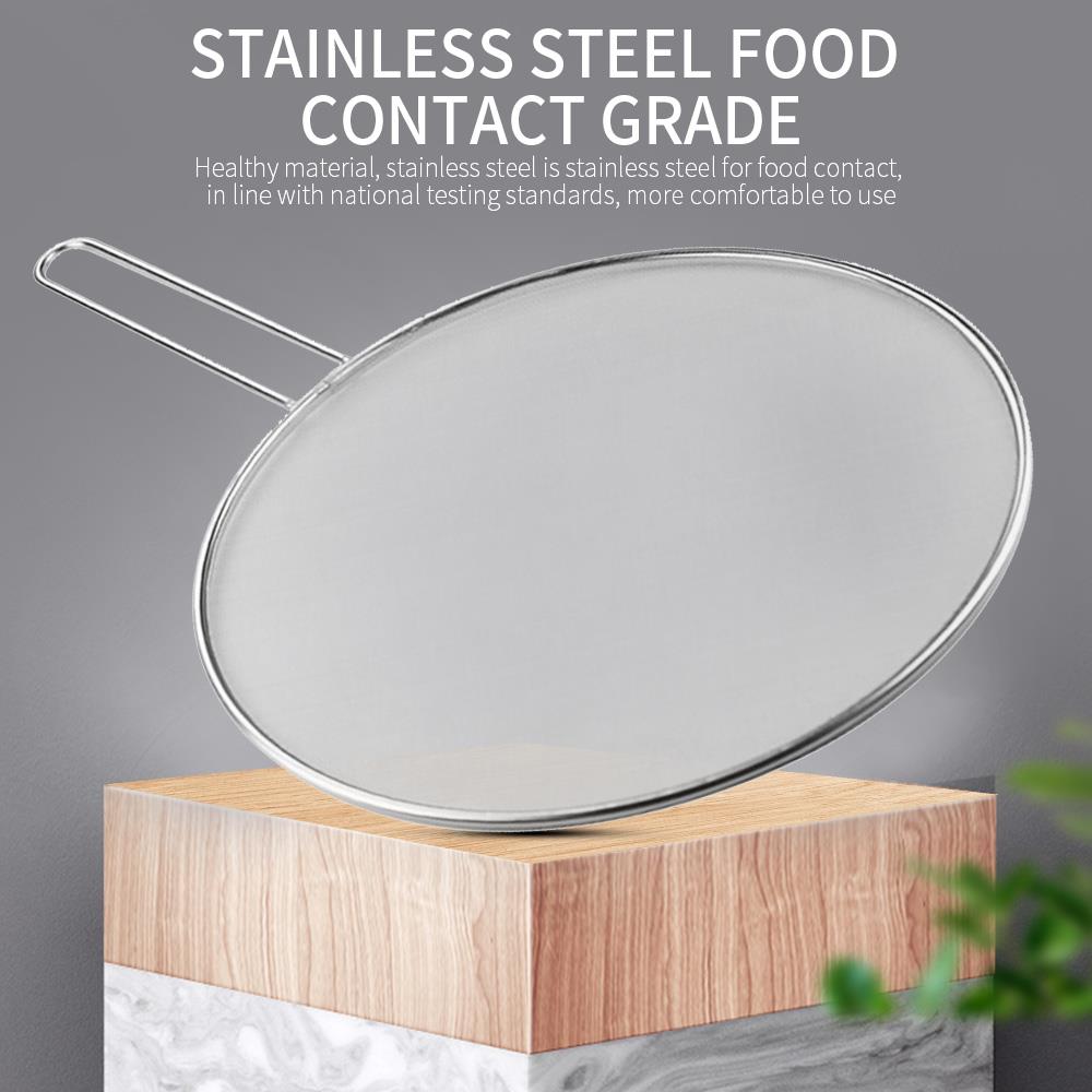 25/29 Cm Splash Guard for Pans Gadget Cooking Practical Spill Stopper Cover Anti-Overflow Lid Convenient