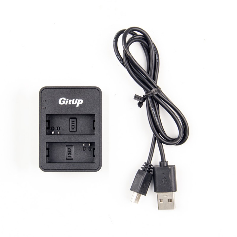 Original Dual Slot Battery charger for GitUp G3 Duo Git3 Action Camera Backup Battery Charger For DV AC Adapter