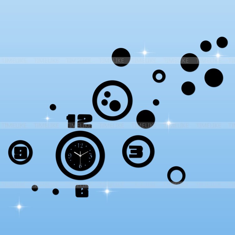 Wallpaper Stickers DIY Mirror Wall Clock Modern Acrylic Large Decorative Clock Horloege Murale