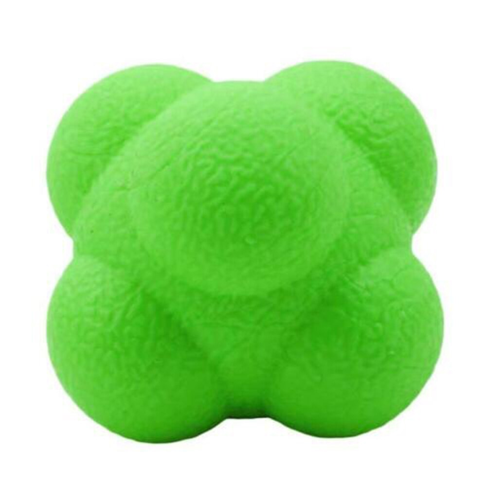 Bola de reacción de silicona Hexagonal, Bola de reacción de silicona Hexagonal para Fitness, velocidad deportiva, coordinación de agilidad, entrenamiento de habilidades, Bola de reacción imprevisible, 1 unidad
