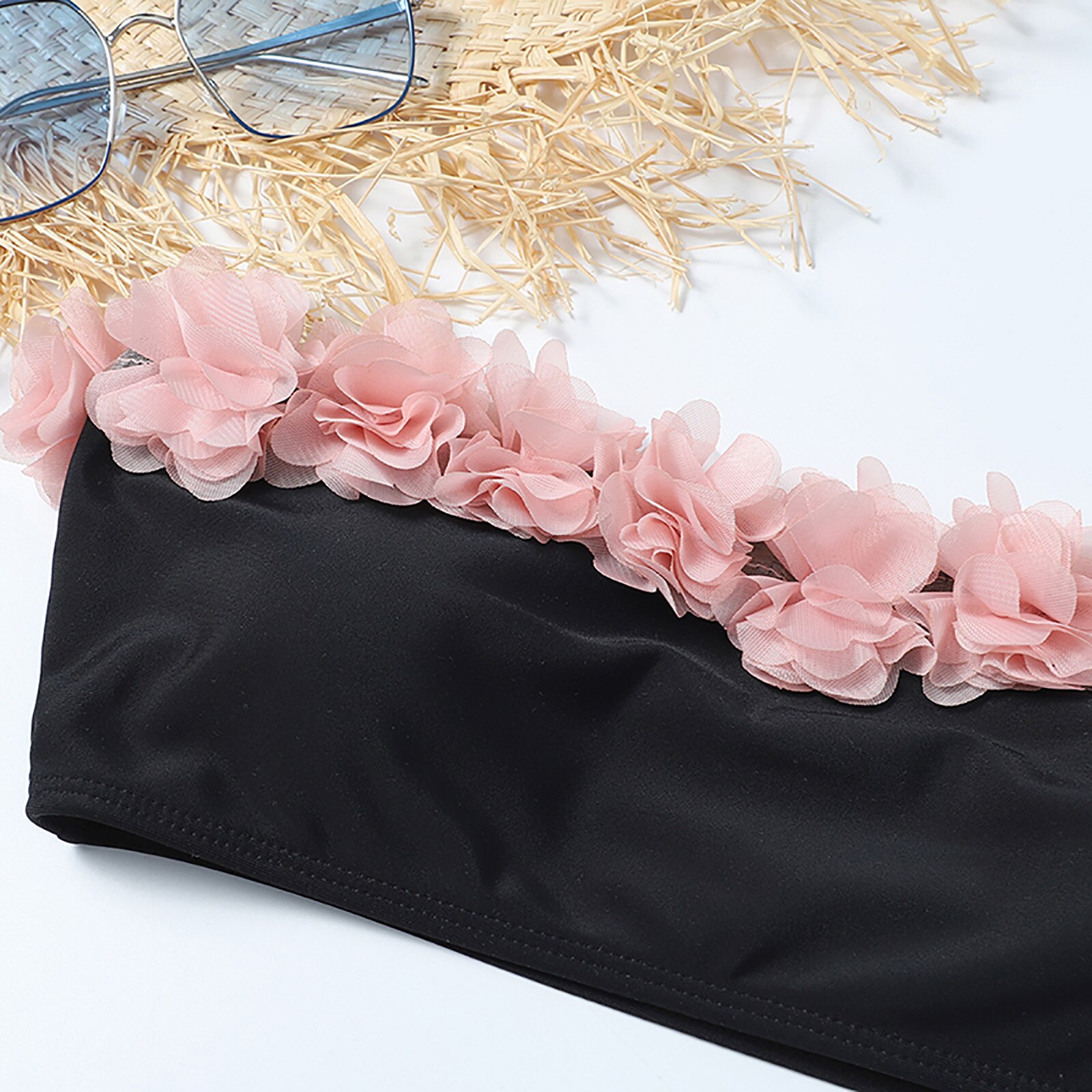 40 # kobiety seksowny zasznurować bikini wysokiej piersi dwuczęściowy strój kąpielowy Monokini wyściełane brazylijskie stroje kąpielowe bikini bez ramiączek меженские