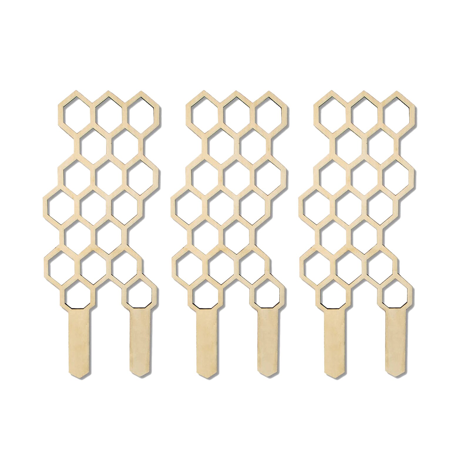 3PCS Small Trellis for Potted Plants Plants Climbing Trellis Wooden Support Pole Garden Plant Trellis Grill for Potted Plants: C