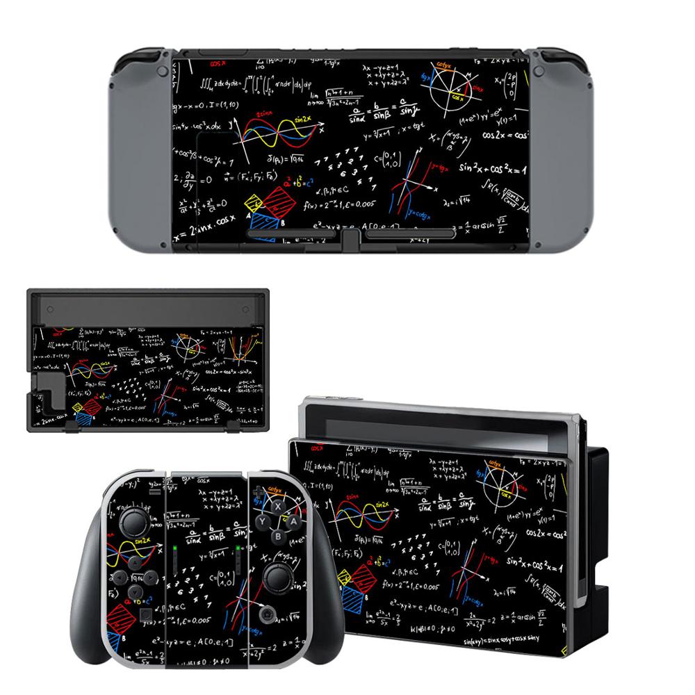 Placas frontales impermeables vinilo piel calcomanía pegatinas cubierta para Nintendo Switch (consola & Joy-con & Dock & Grip) # YSNS0117-0133: YSNS0130